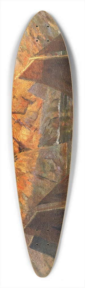 Wilhelm Ludwig Lehmann - Abendsonne (Bretagne) 39.3 inch art pintail longboard deck