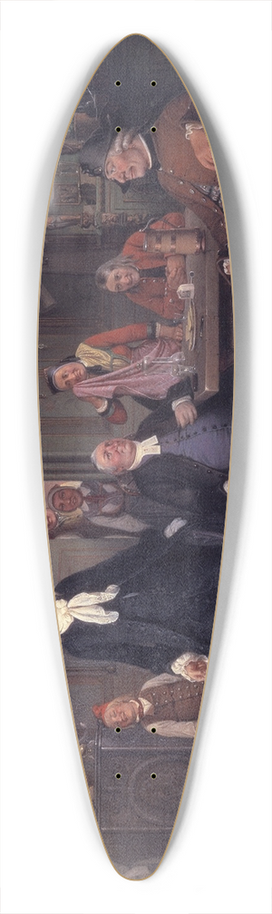 Wilhelm Marstrand - Fra Ludvig Holbergs Erasmus Montanus, III akt, 3. scene 39.3 inch art pintail longboard deck Wilhelm Marstrand - Fra Ludvig Holbergs Erasmus Montanus, III akt, 3. scene 39.3 inch art pintail longboard deck