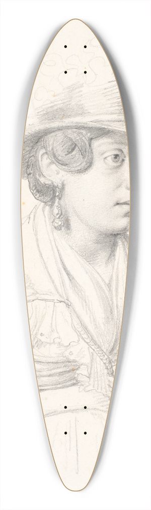 Wilhelm Marstrand - Italienerinde med hj hat 39.3 inch art pintail longboard deck Wilhelm Marstrand - Italienerinde med hj hat 39.3 inch art pintail longboard deck