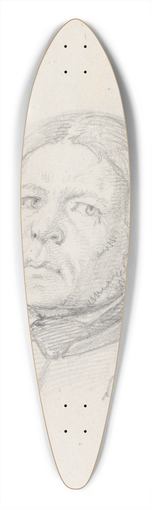Wilhelm Marstrand - Portrthoved, svensk bonde 39.3 inch art pintail longboard deck