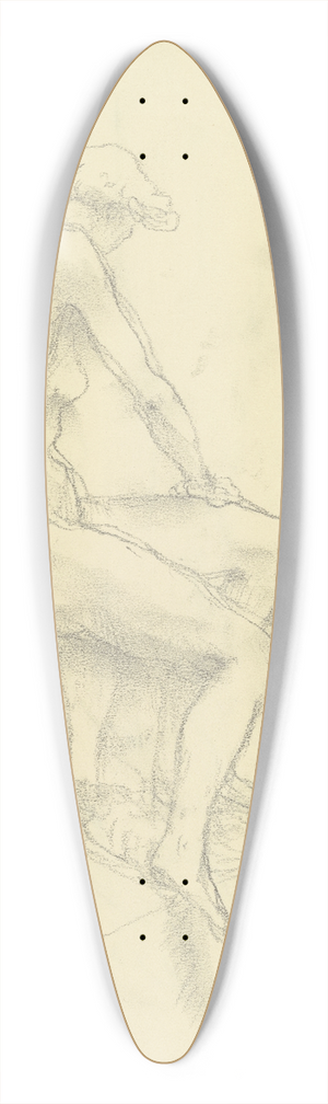 Wilhelm Rietschel - Sitzender weiblicher Akt nach rechts 39.3 inch art pintail longboard deck