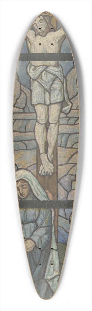 Wilhelm Ss - Crucified Christ 39.3 inch art pintail longboard deck
