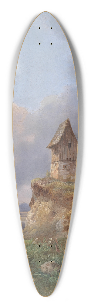 Wilhelm Steinfeld - Weite Landschaft im Salzkammergut 39.3 inch art pintail longboard deck