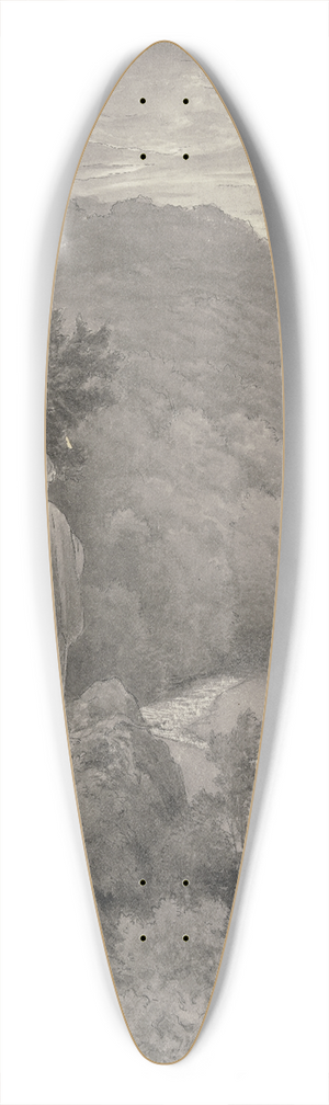 Wilhelm Steinhausen - Brun und Diether auf dem Heimweg 39.3 inch art pintail longboard deck