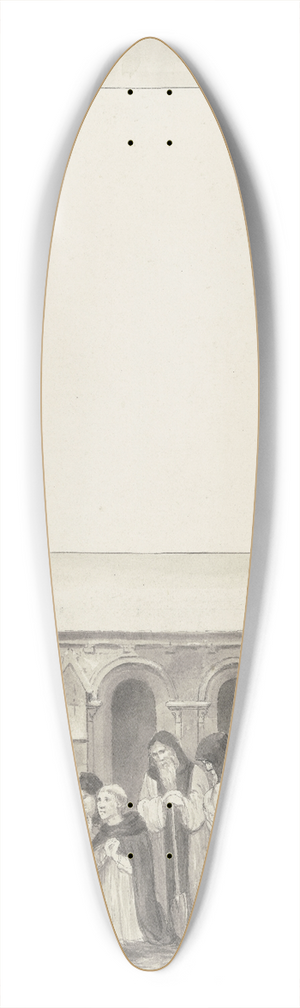 Wilhelm Steinhausen - Diethers Einkehr ins Kloster 39.3 inch art pintail longboard deck