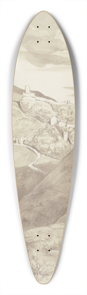 Wilhelm Steinhausen - Diether und Brun wandernd 39.3 inch art pintail longboard deck