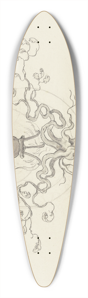 Wilhelm Steinhausen - Final vignette 39.3 inch art pintail longboard deck