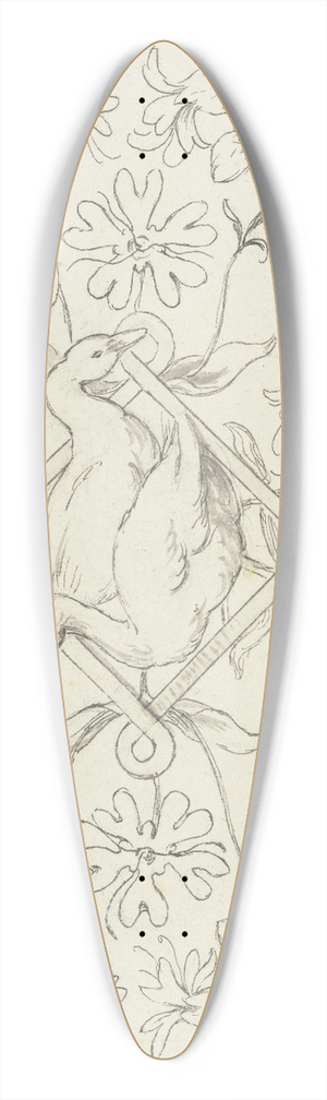 Wilhelm Steinhausen - Final vignette 39.3 inch art pintail longboard deck