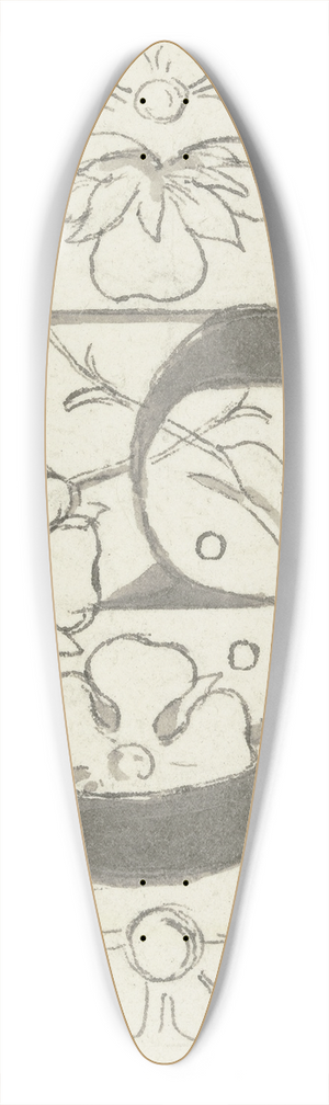 Wilhelm Steinhausen - Initial G 39.3 inch art pintail longboard deck