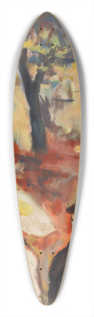 Wilhelm Thny - Spaziergnger im Park 39.3 inch art pintail longboard deck