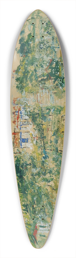 Wilhelm Thny - Strae in Sanary-sur-Mer 39.3 inch art pintail longboard deck