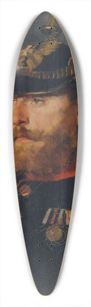 Wilhelm Trbner - Landwehroffizier 39.3 inch art pintail longboard deck