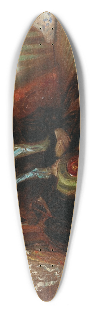 Wilhelm Trbner - Siblings 39.3 inch art pintail longboard deck