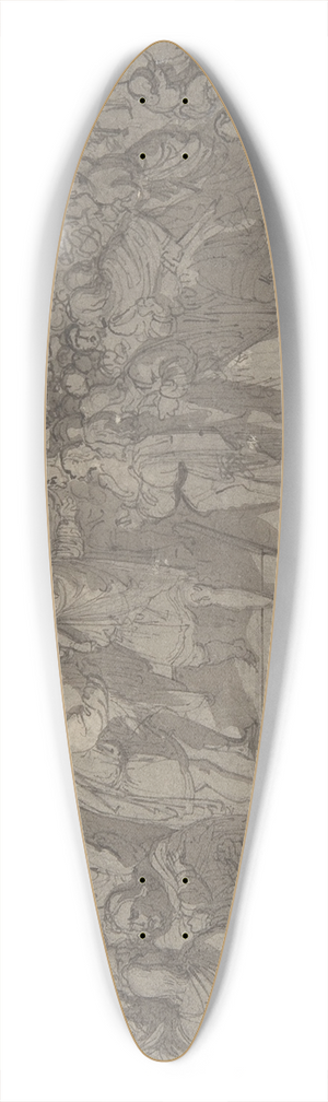 Wilhelm von Kaulbach - Virginius and Virginia 39.3 inch art pintail longboard deck