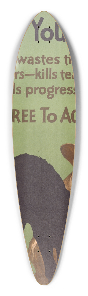 Willard Frederic Elmes - Why bow your back 39.3 inch art pintail longboard deck