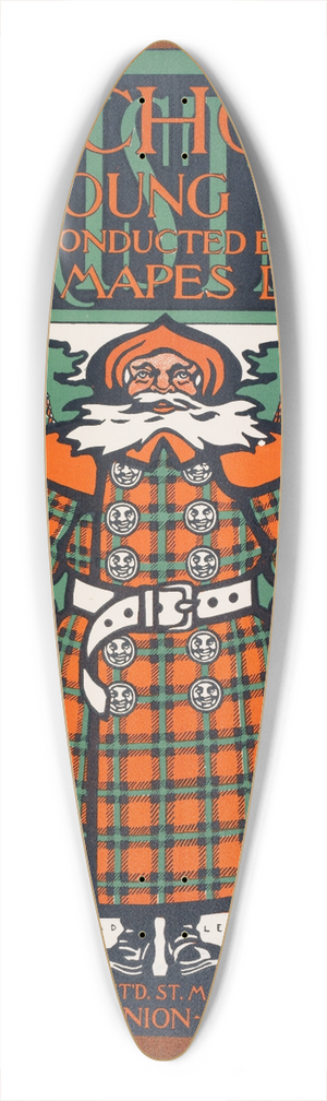 Will Bradley - St. Nicholas for young folks. 39.3 inch art pintail longboard deck Will Bradley - St. Nicholas for young folks. 39.3 inch art pintail longboard deck