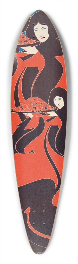 Will Bradley - The chap book Thanksgiving no. 39.3 inch art pintail longboard deck