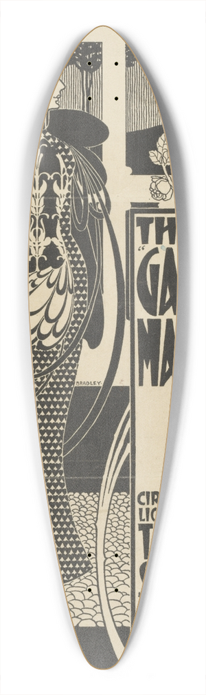 Will Bradley - The Garland Magazine 39.3 inch art pintail longboard deck Will Bradley - The Garland Magazine 39.3 inch art pintail longboard deck