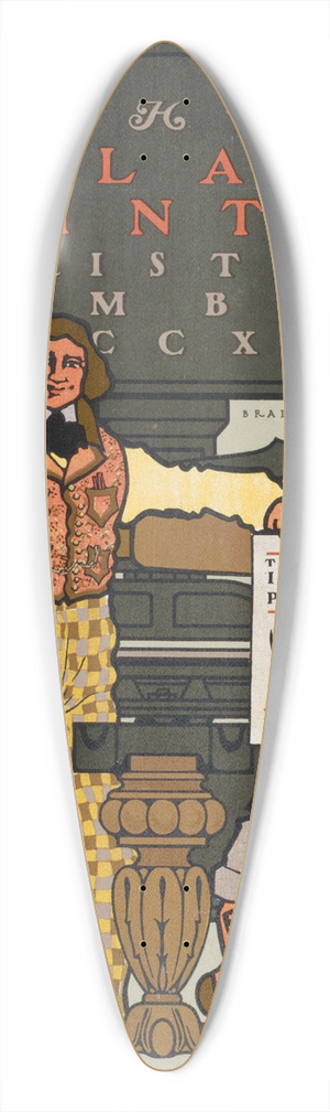 Will Bradley - The inland printer. Christmas number MDCCXCIX 39.3 inch art pintail longboard deck Will Bradley - The inland printer. Christmas number MDCCXCIX 39.3 inch art pintail longboard deck