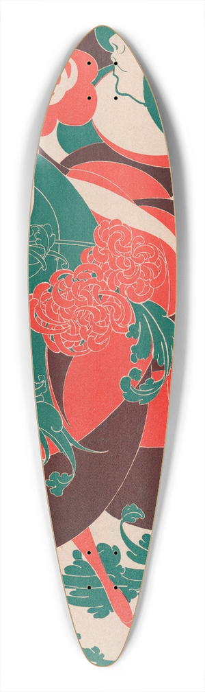 Will Bradley - The twins 39.3 inch art pintail longboard deck