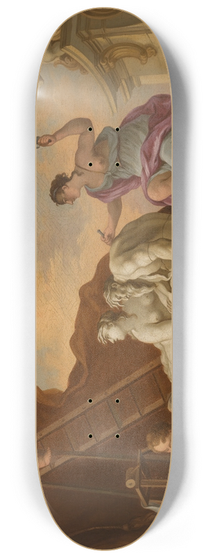 After Jacques De Lajoue - An Allegory Of Sculpture 8.25 inch art skate deck