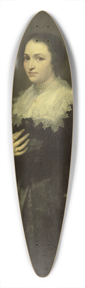 Willem Bartel van der Kooi - The Wife of Sebastiaan Leerse 39.3 inch art pintail longboard deck