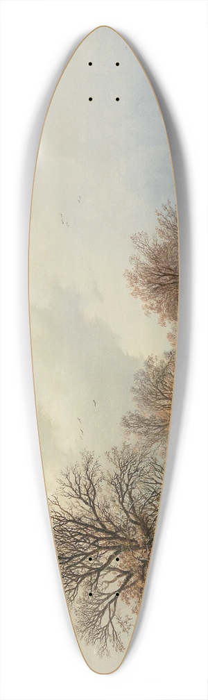 Willem Bodeman - A Winter Landscape 39.3 inch art pintail longboard deck