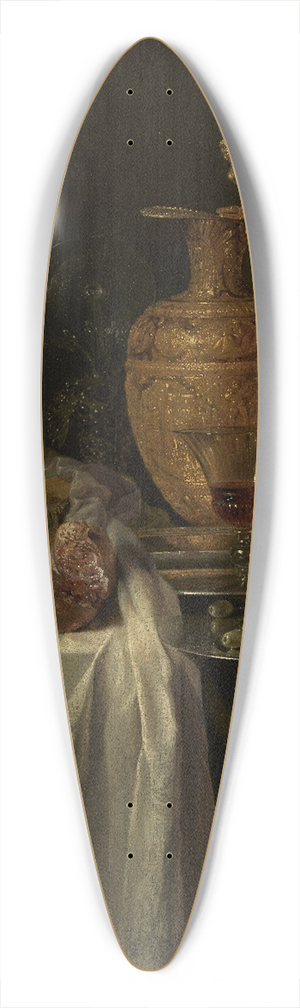 Willem Kalf - Still Life With Ewer, Vessels And Pomegranate 39.3 inch art pintail longboard deck