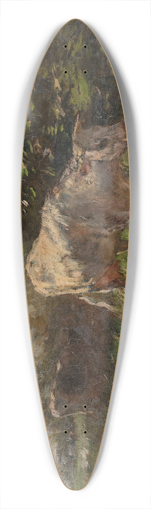 Willem Maris - Meadow with Cows 39.3 inch art pintail longboard deck