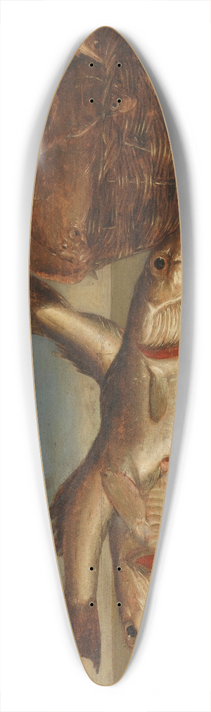 Willem Ormea - Still Life with Fish 39.3 inch art pintail longboard deck