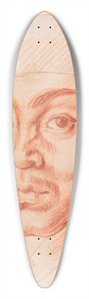 Willem Panneels - En mand i koreansk dragt hovedet 39.3 inch art pintail longboard deck