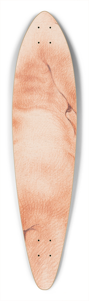 Willem Panneels - Kvinde set fra ryggen, halvt vendt mod hjre 39.3 inch art pintail longboard deck