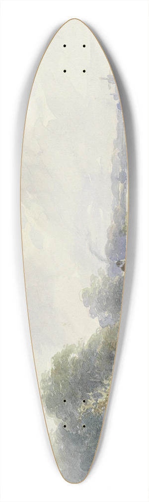 Willem Roelofs - Landschap met boerderij en vee 39.3 inch art pintail longboard deck Willem Roelofs - Landschap met boerderij en vee 39.3 inch art pintail longboard deck