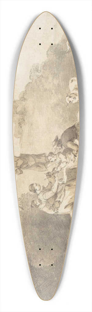 Willem Romeyn - Pastoral 39.3 inch art pintail longboard deck