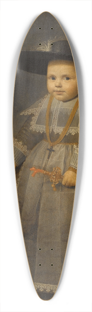 Willem van der Vliet - Portrait of a little Boy 39.3 inch art pintail longboard deck