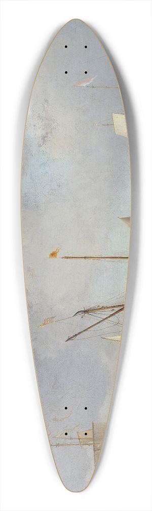 Willem van de Velde the Younger - A Calm 39.3 inch art pintail longboard deck