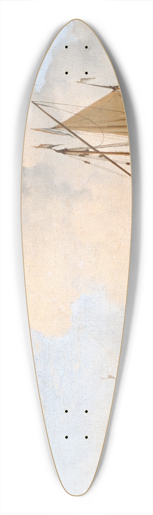 Willem van de Velde the Younger - A Calm 39.3 inch art pintail longboard deck