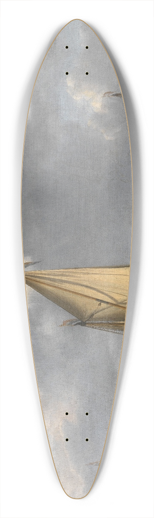 Willem van de Velde the Younger - The Canon Shot 39.3 inch art pintail longboard deck