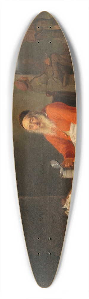 Willem van Herp - An Elderly Man with a Beer Mug 39.3 inch art pintail longboard deck