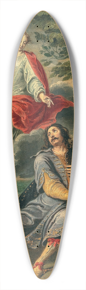 Willem van Herp - The Calling of Saint Augustine 39.3 inch art pintail longboard deck