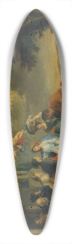 Willem van Herp - The Visitation 39.3 inch art pintail longboard deck