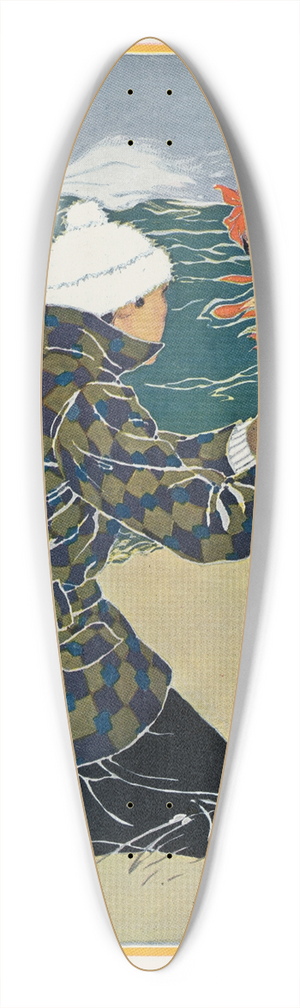 Will Hammell - A mid-winter martyr 39.3 inch art pintail longboard deck