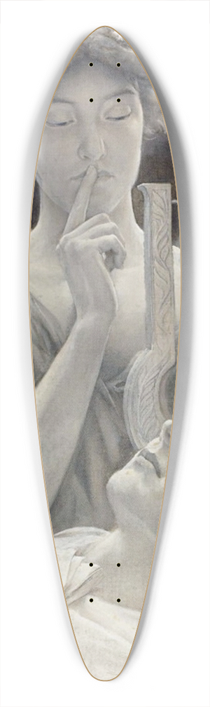 Will Hicock Low - Keats Last Sonnet 39.3 inch art pintail longboard deck