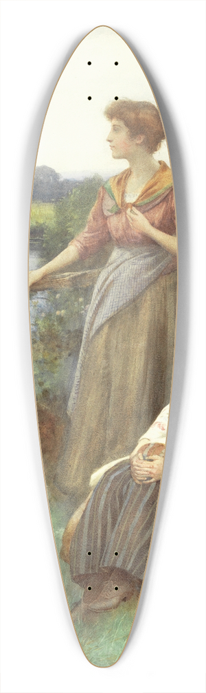 William Affleck - Waiting for the ferry 39.3 inch art pintail longboard deck