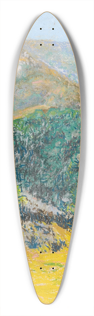 William A. Griffith - Laguna Landscape 39.3 inch art pintail longboard deck