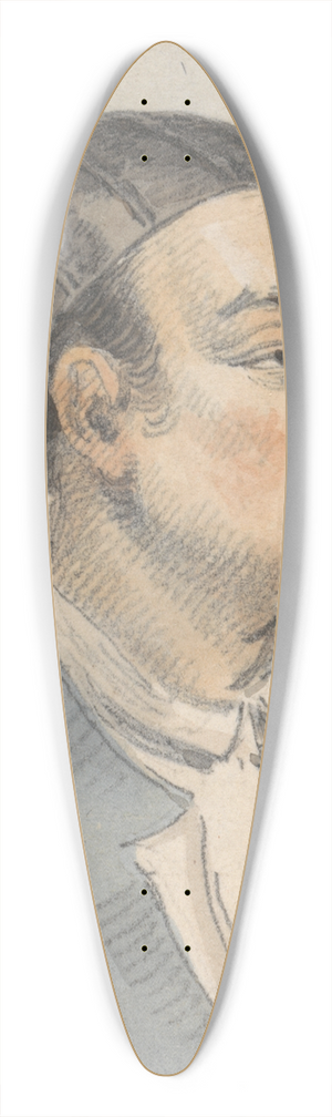 William Alexander - Portrait of a Chinese Man 39.3 inch art pintail longboard deck