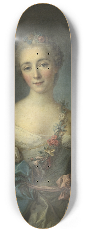 After Jean-Marc Nattier - Portrait of a Young Woman 8.25 inch art skate deck After Jean-Marc Nattier - Portrait of a Young Woman 8.25 inch art skate deck