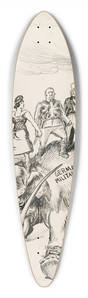 William Allen Rogers - A pretty good league to enforce peace 39.3 inch art pintail longboard deck