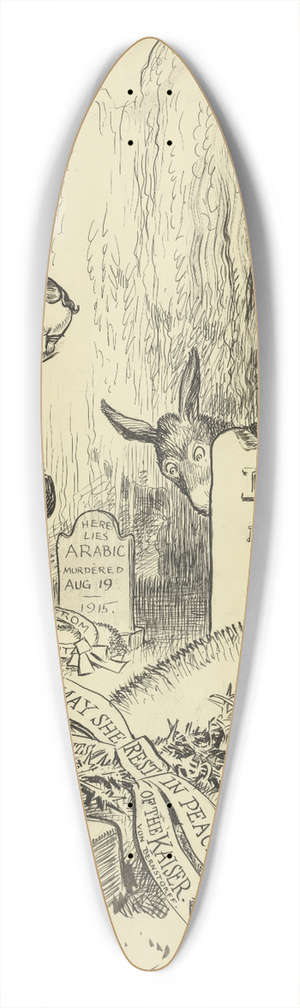 William Allen Rogers - Decoration day in Washington 39.3 inch art pintail longboard deck