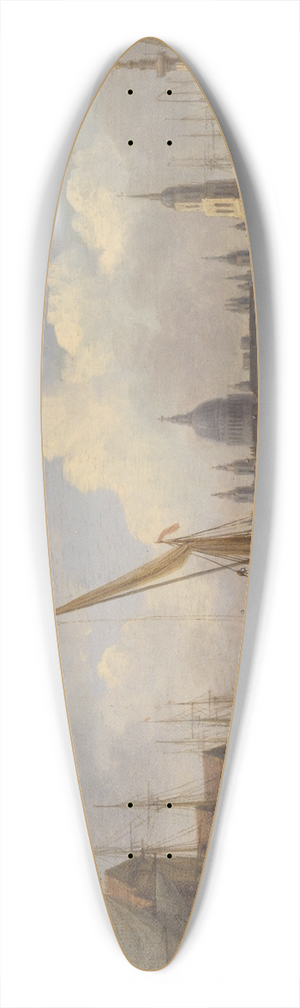 William Anderson - London Bridge, with St. Pauls Cathedral in the distance 39.3 inch art pintail longboard deck William Anderson - London Bridge, with St. Pauls Cathedral in the distance 39.3 inch art pintail longboard deck
